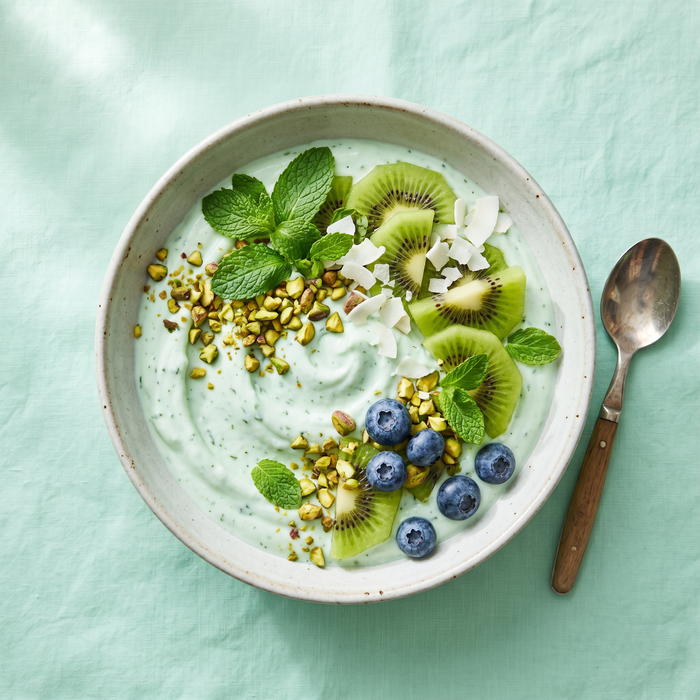 Mint yogurt bowl